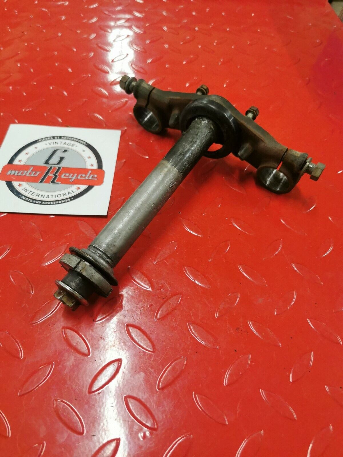 Kawasaki KX80 1979 steering stem triple clamp tree 1980