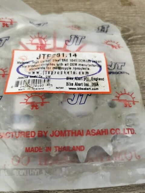 NOS JT XL250R XL500R XL500S XL600R XR500  Steel Front Sprocket 14T JTF281.14 J58