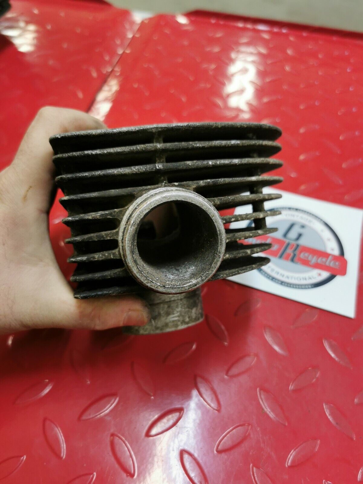 Kawasaki A1 Samurai left side cylinder jug barrel 53.5mm T 2