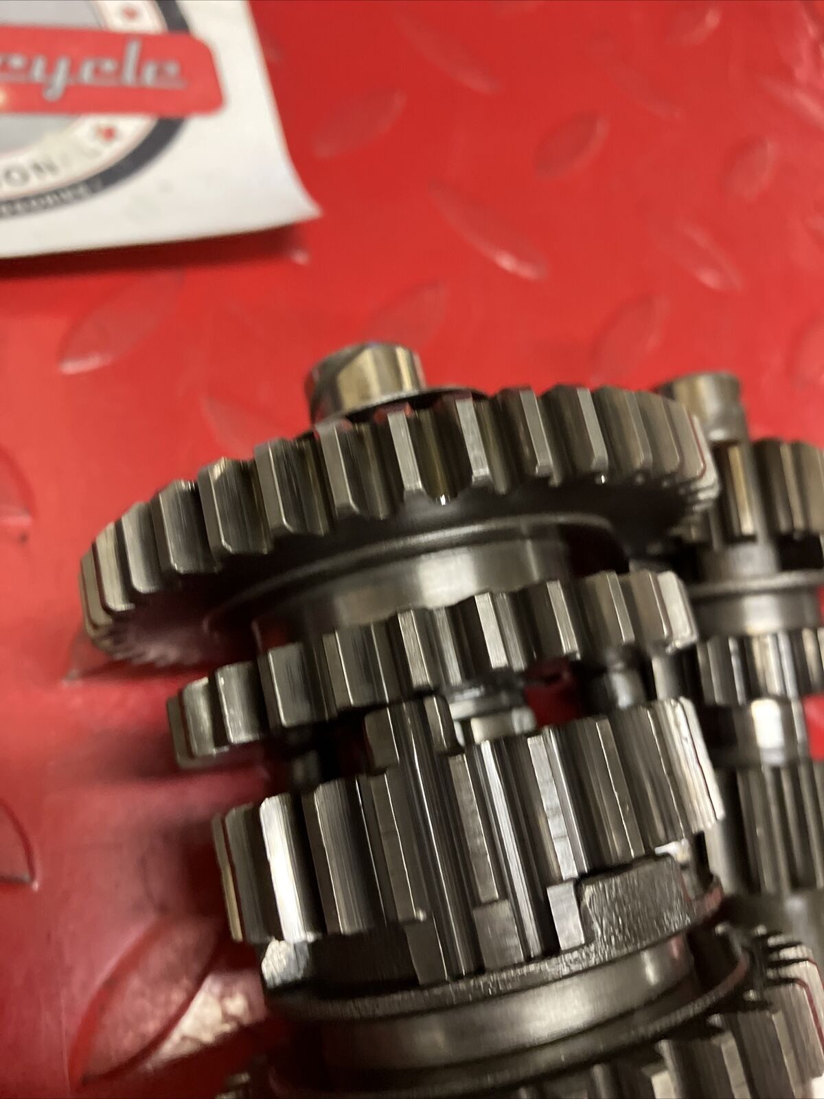 Yamaha U7E 1972 V70 transmission main counter shaft axle gear forks shift drum