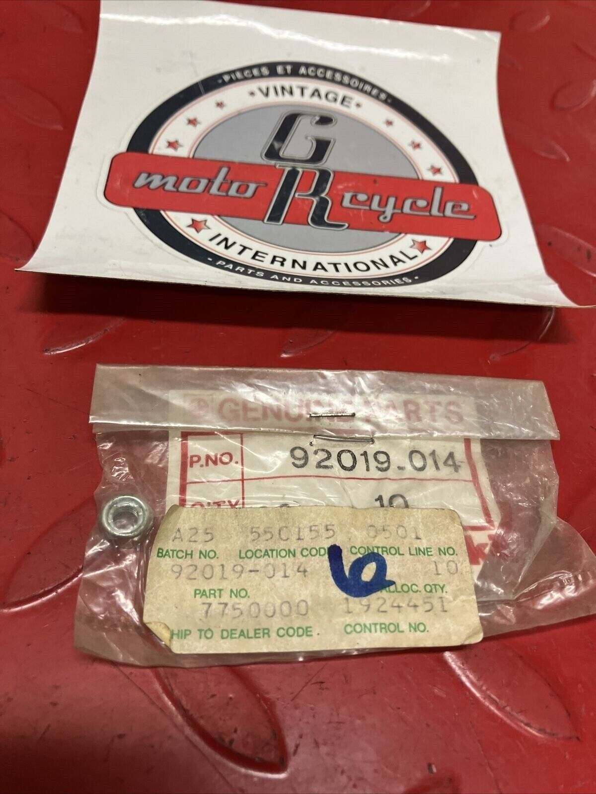 NOS KAWASAKI LOCK NUT 5MM 92019-014 K13
