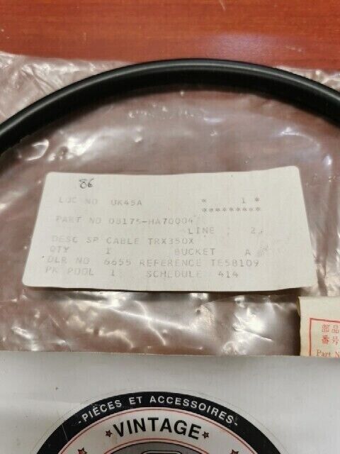 NOS Honda TRX350 SPEEDOMETER CABLE 08175-HA7-0004 08175-HA70004 H103
