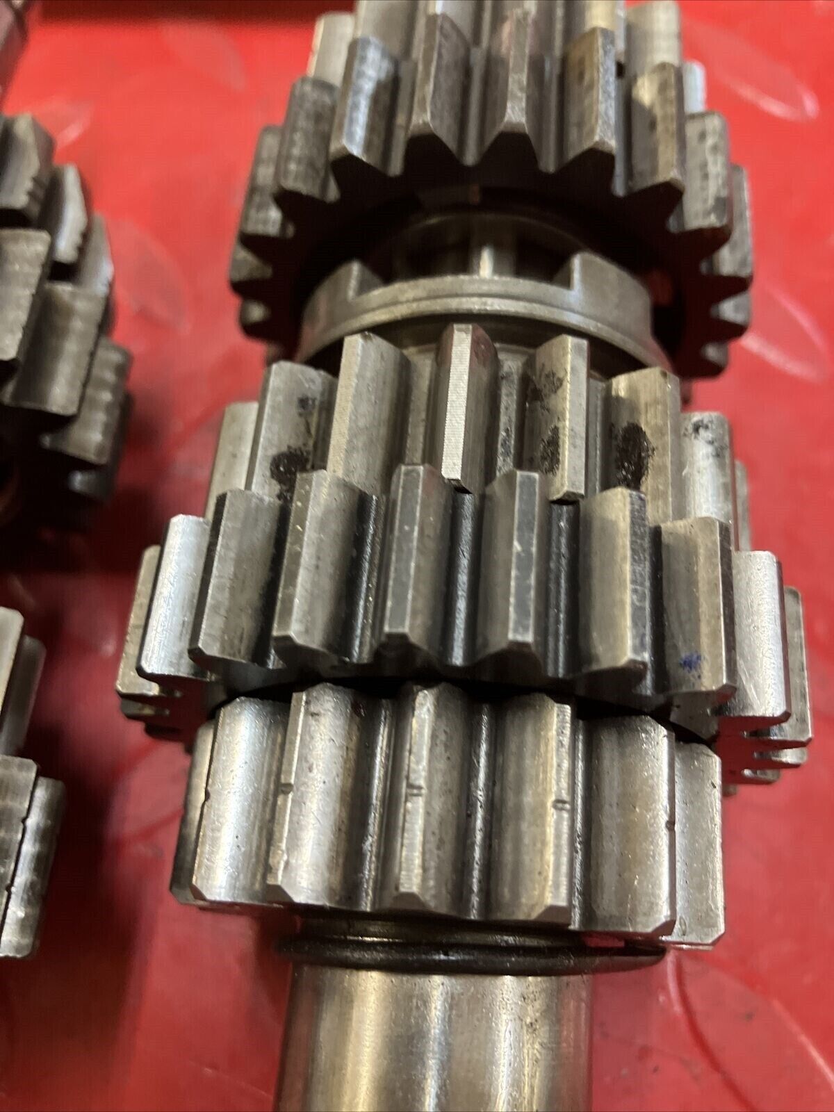 Kawasaki KX250 1999 transmission mainshaft countershaft gear 13127-1267