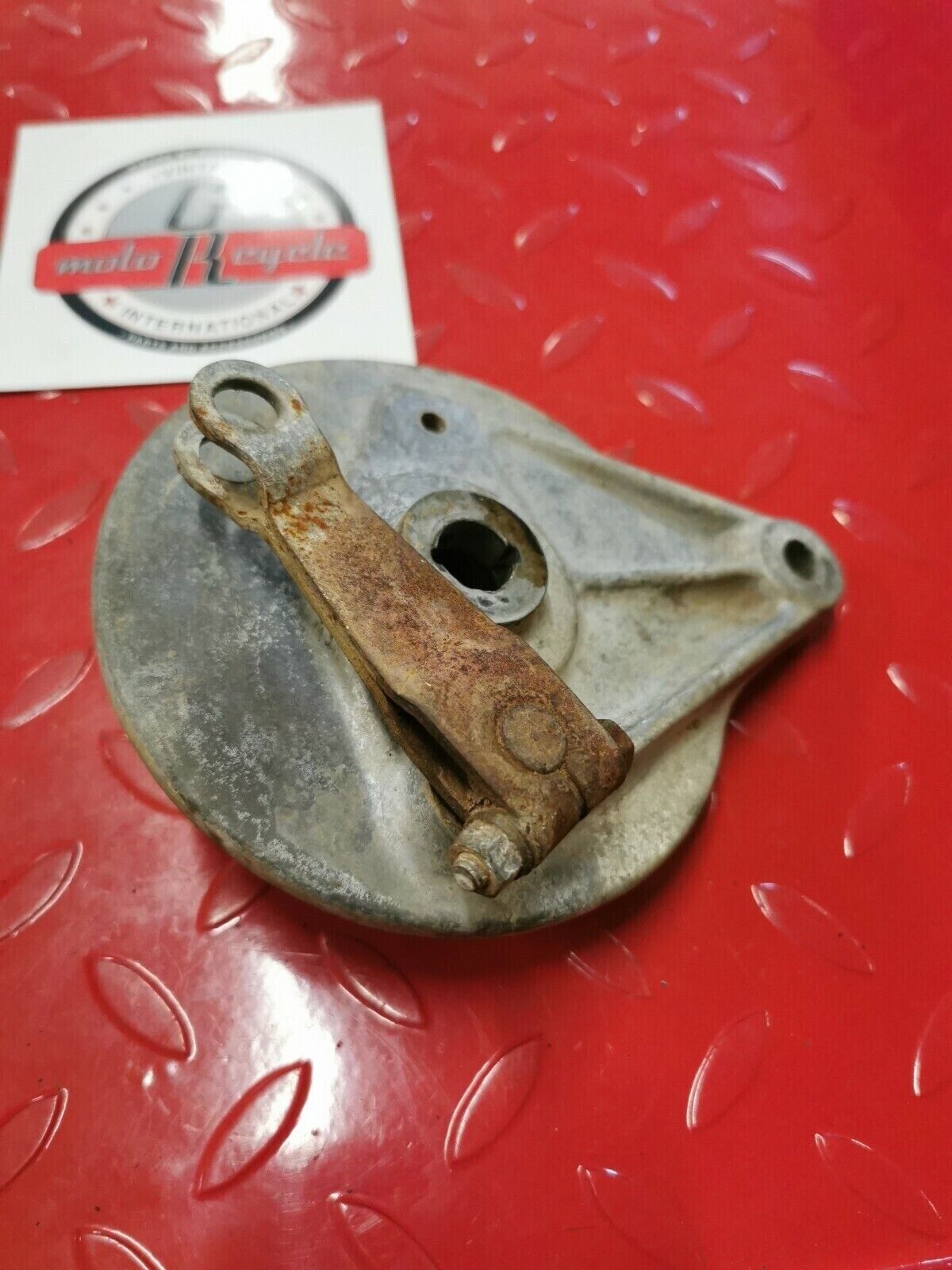 Honda ST90 1973 rear brake panel plate drum hub cover 1974 1975