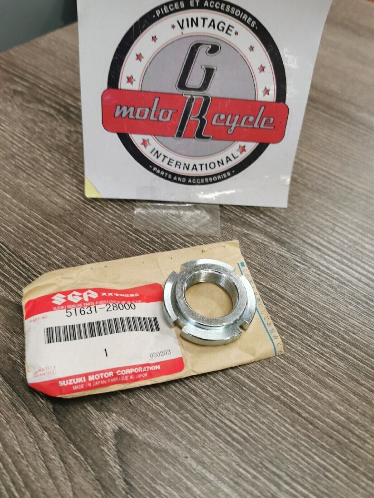 NOS SUZUKI DR100 FZ50 TC125 STEERING STEM NUT 51631-28000 S11