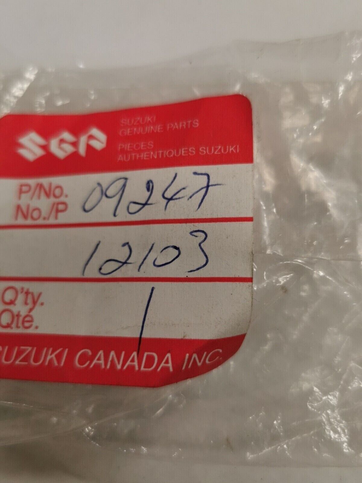 NOS SUZUKI GSX600S MUFFLE PLUG 09247-12103 S29
