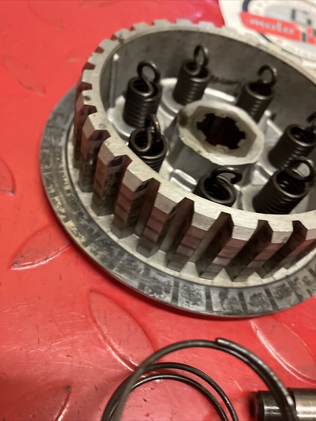 Suzuki TC125 1972 clutch hub pressure plate misc parts TS125
