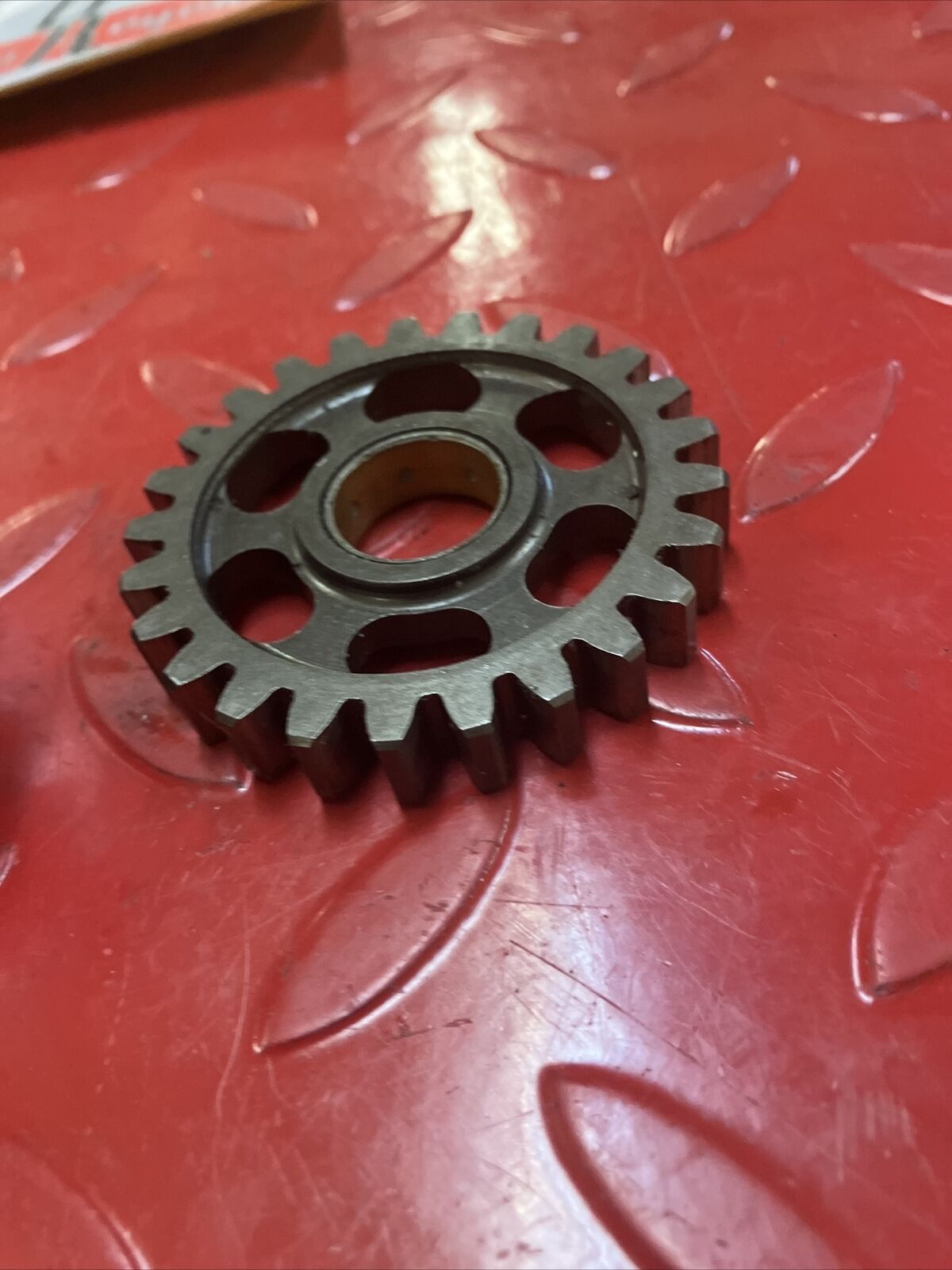 Honda CR125R 1984 kickstarter spindle shaft idle gear