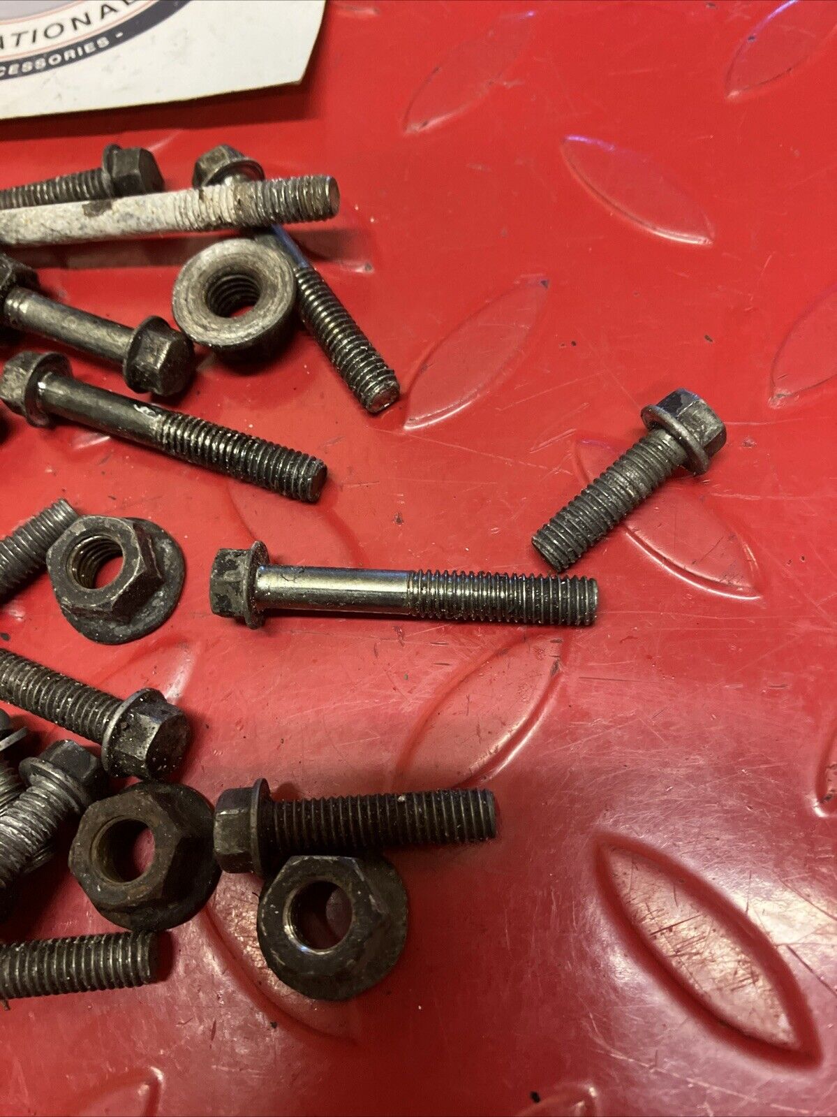 Kawasaki KX125 1987 Engine motor crankcase cylinder hardware nut bolt 1985 1986