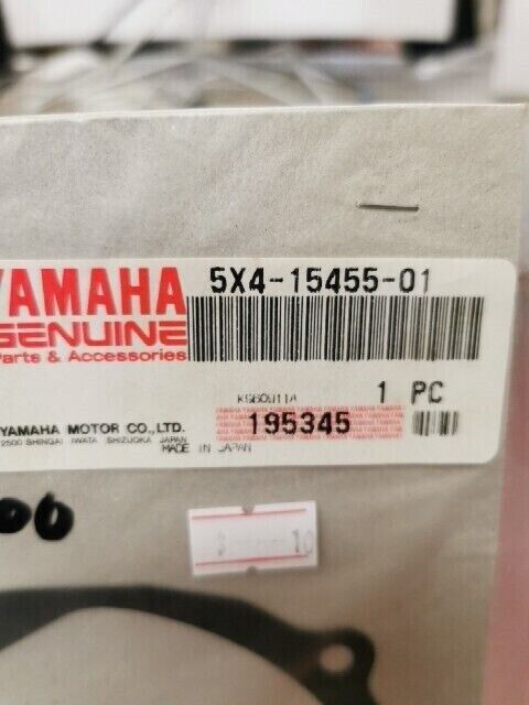 NOS Yamaha CRANKCASE COVER GASKET 5X4-15455-01-00 SUB 5X4-15455-00-00 Y107