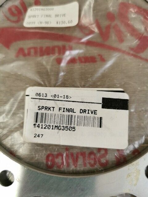 NOS HONDA XR600R XR250 XR500R ALUMINIUM REAR SPROCKET 48T 41201-MG3-000 H157