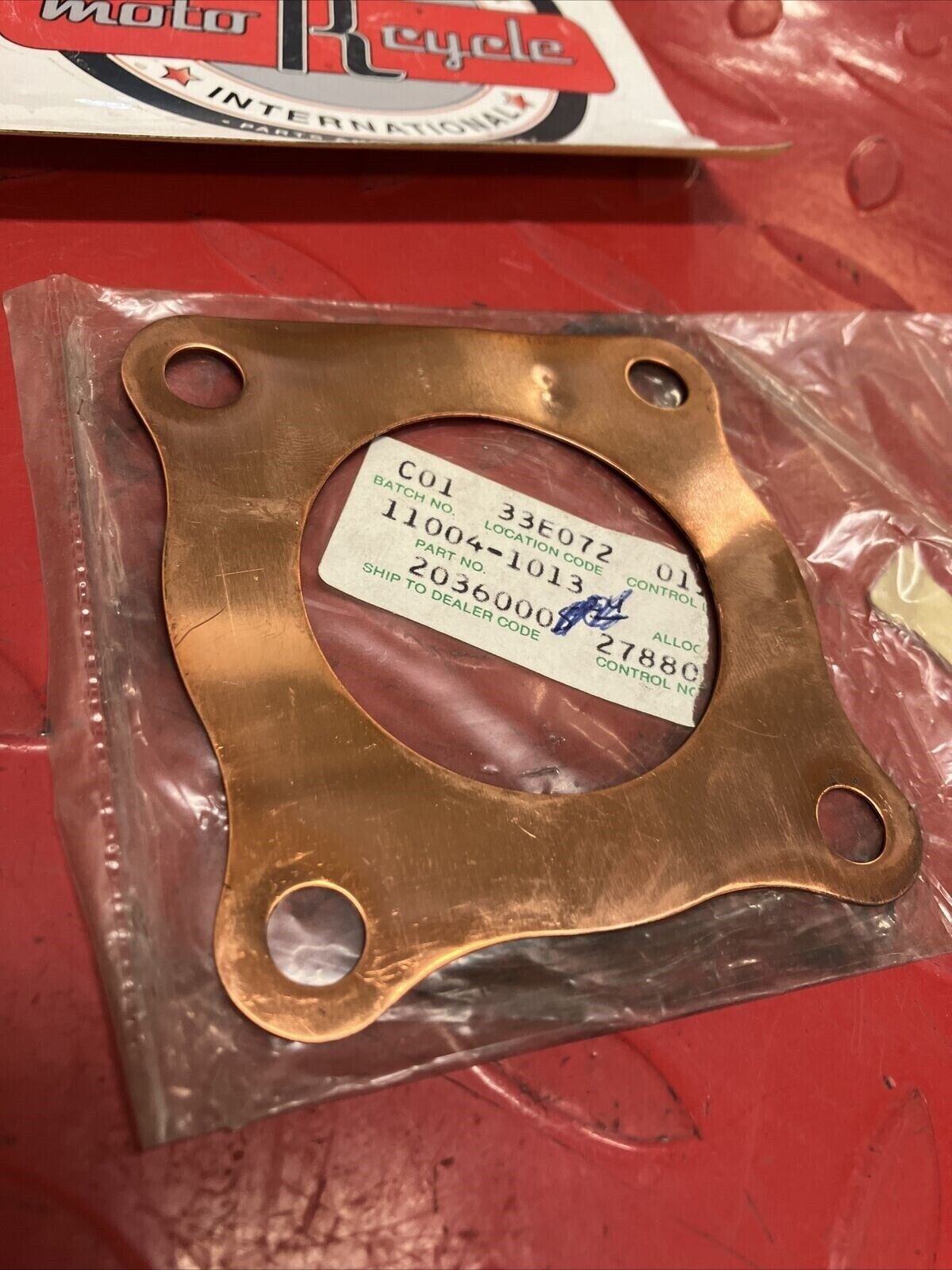 NOS KAWASAKI KX80 KDX80 CYLINDER HEAD GASKET 11004-1013 K21