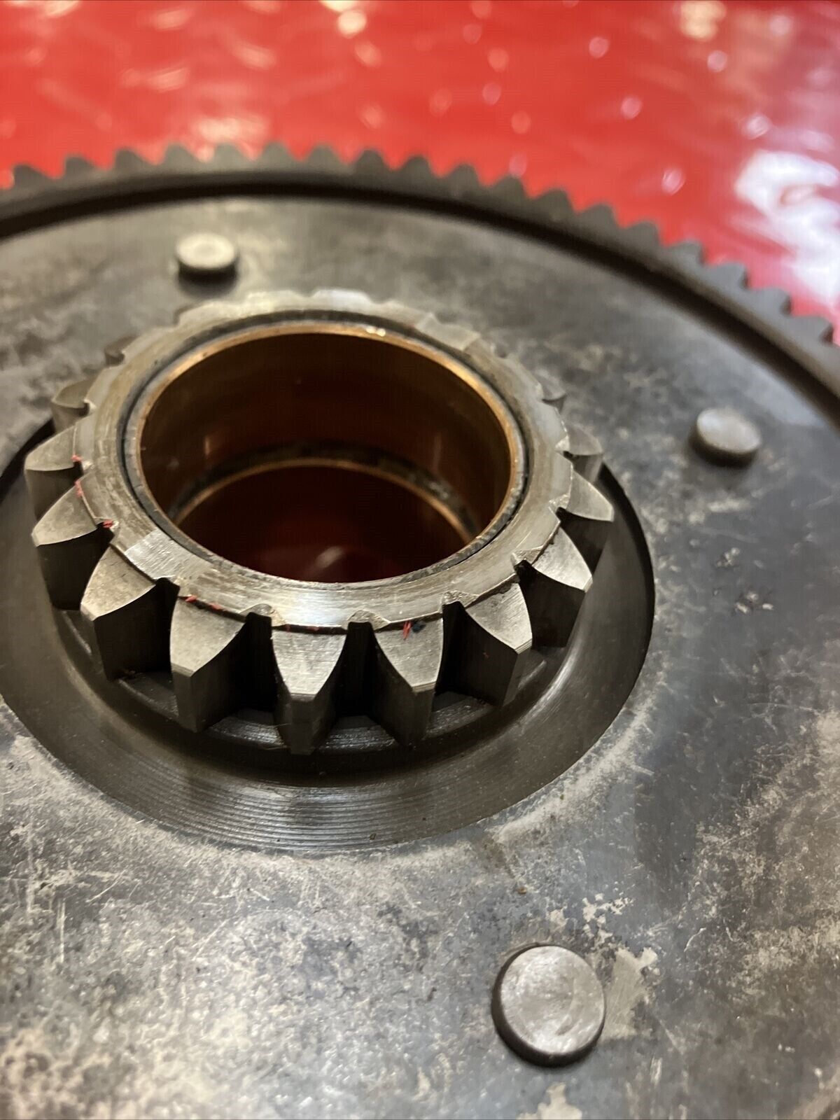 Yamaha RD400 1977 complete clutch assembly basket hub pressure plate