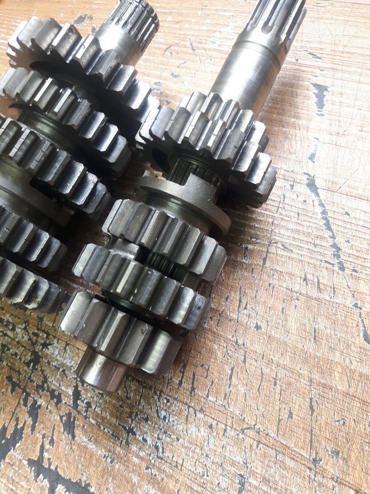 Kawasaki KX250F 2009 transmission tranny gear main counter input output shaft