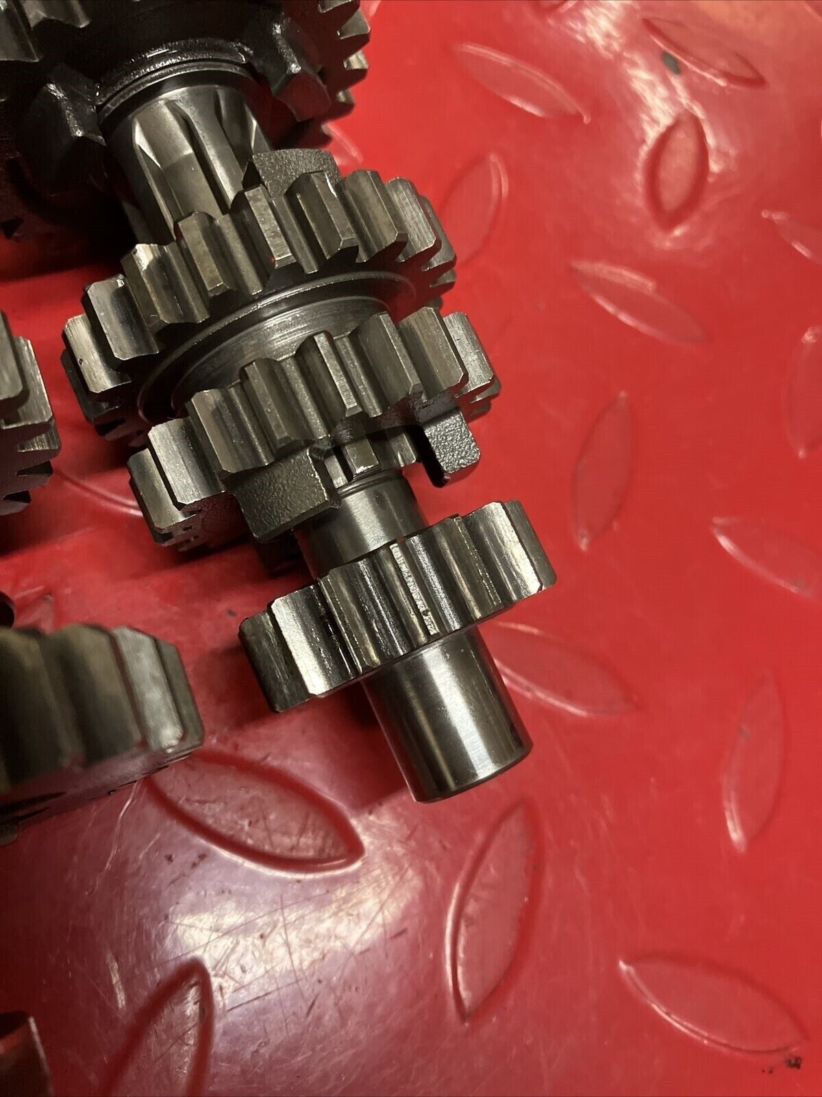 Suzuki DS100 1980 transmission gearshift gear shift drum cam forks axle shaft