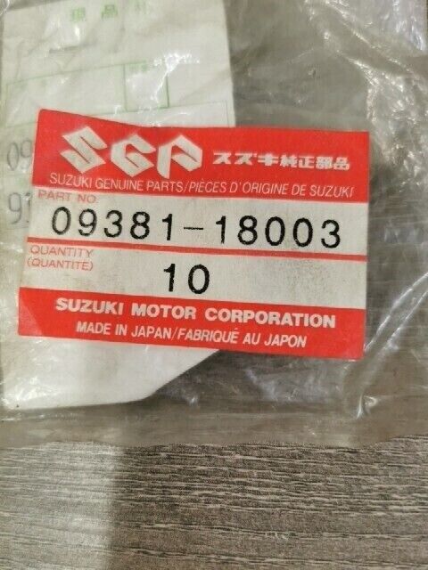 NOS SUZUKI GSF600 GSX1300RA GSX600FU GSX750F GV700GLF CIRCLIP 09381-18003 S58