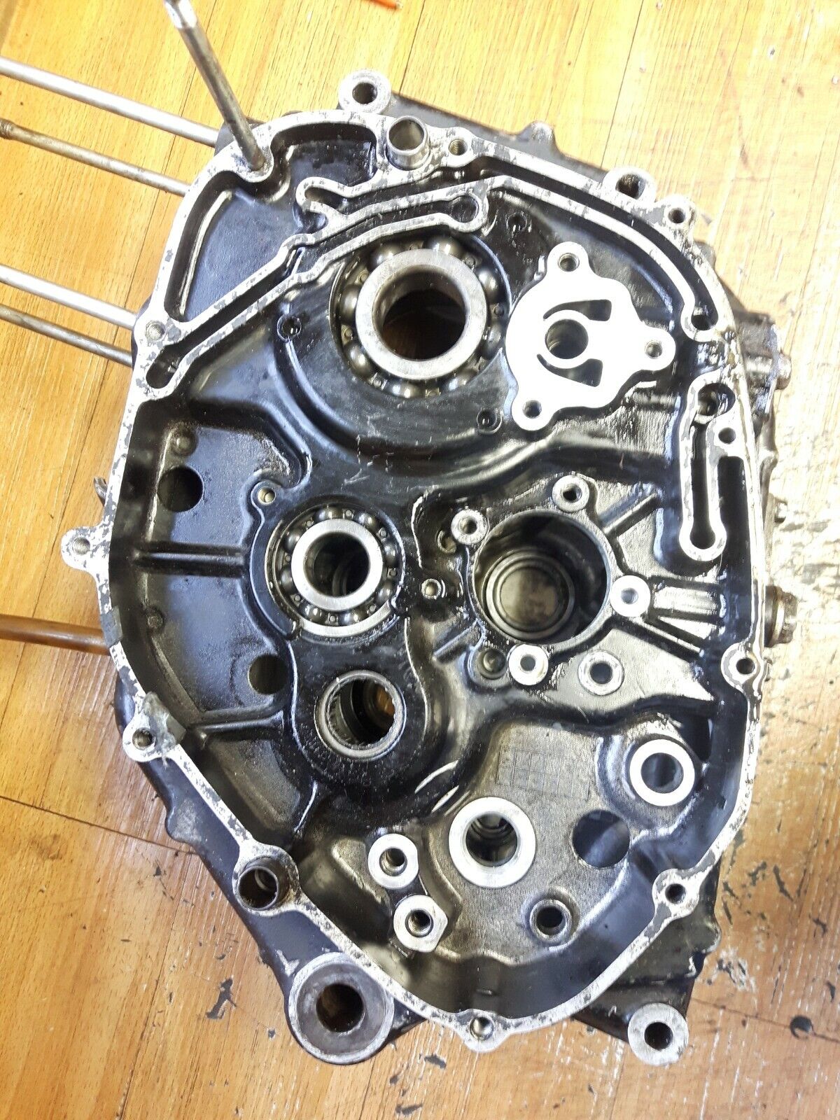 Kawasaki KLX125L 2003 crankcase crank cases left right 2004 KLX125