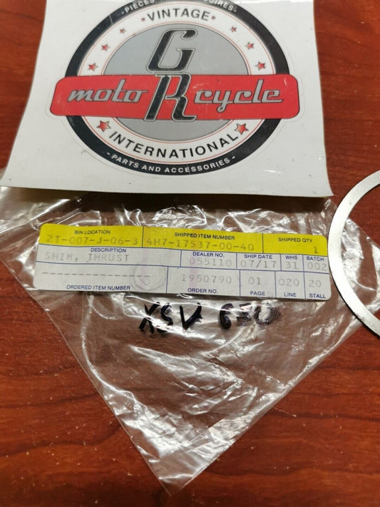 NOS Yamaha YFB250 YFM400 YFM350 XVS650 THRUST SHIM (0.40T) 4H7-17537-00-40 Y99