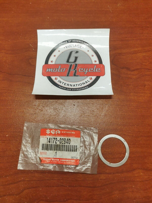 NOS Suzuki RM80 EXHAUST FLANGE WASHER 14172-02B40 S20