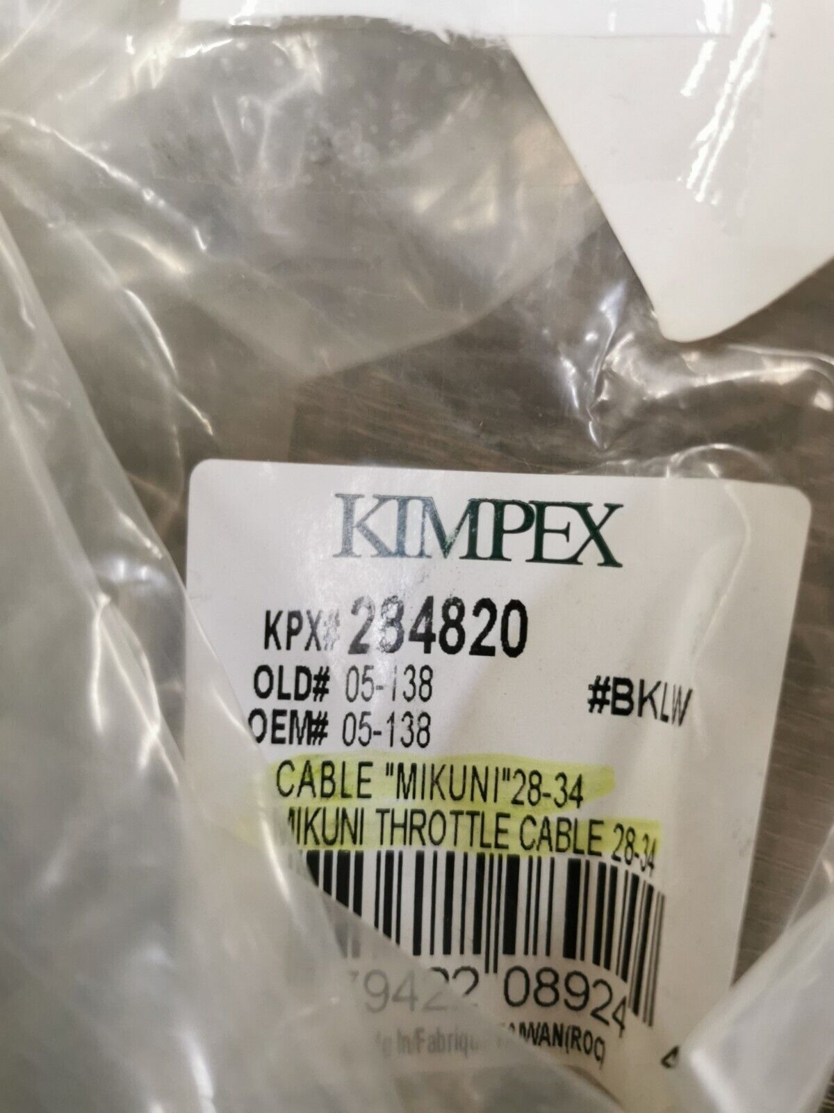 NOS KIMPEX Ski-doo LONGTRAK 1985 STAR 1984 GEMINI 244 THROTTLE CABLE 05-138 J41