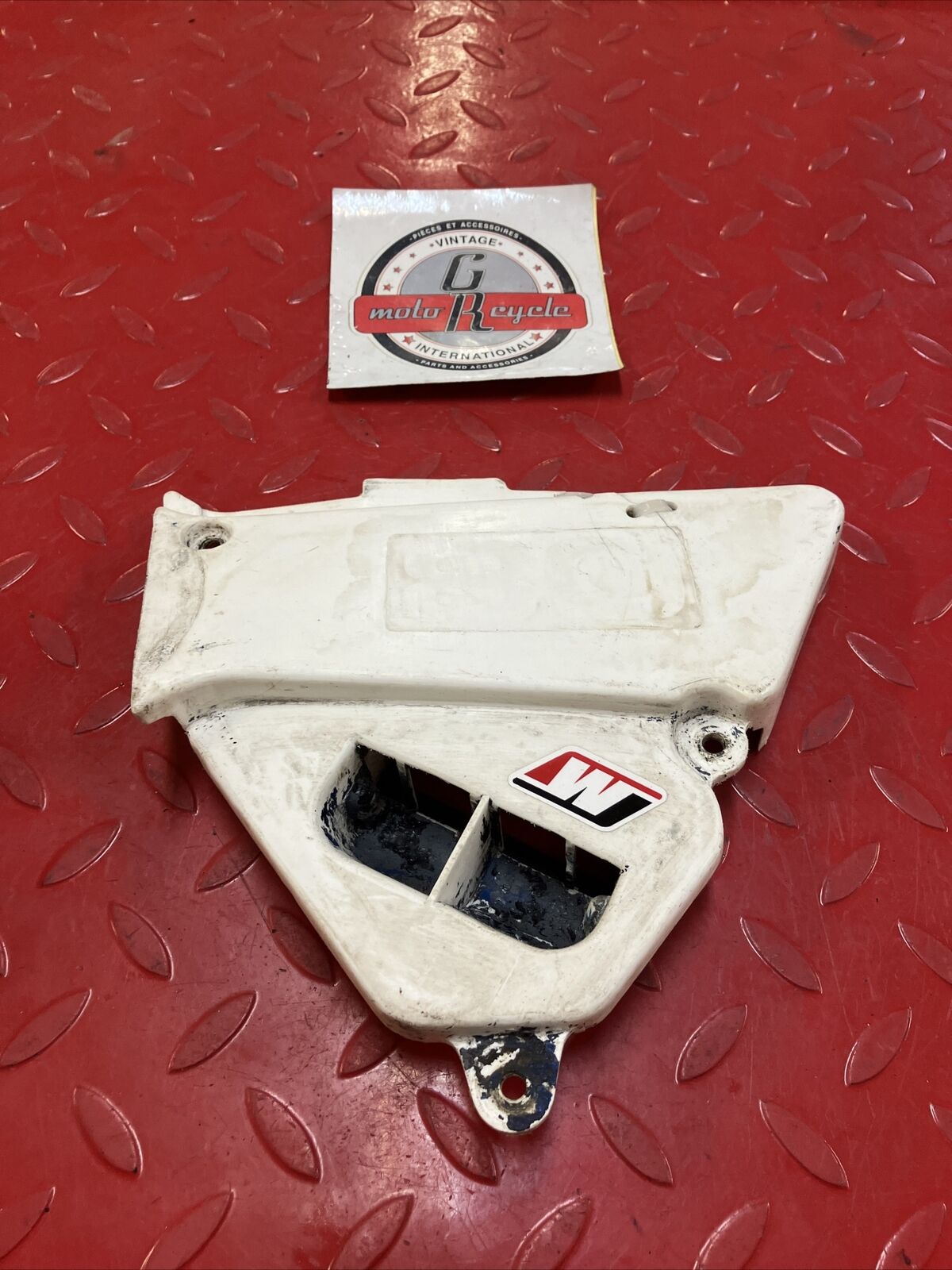 Yamaha YZ80 1984 1985 Left side airbox cover white