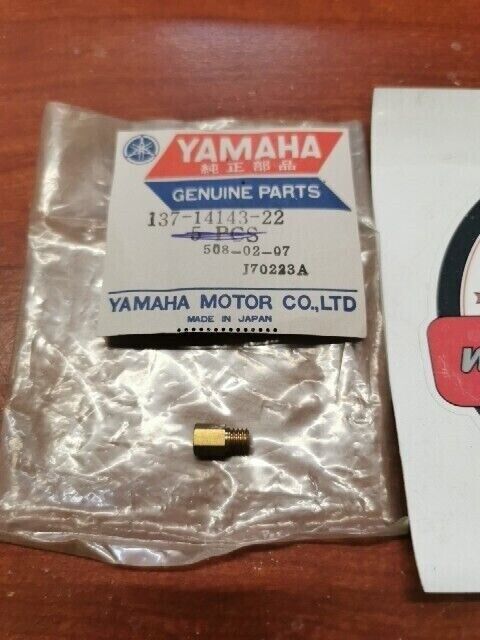 NOS Yamaha 1974 RD250 RD350 MAIN JET 137-14143-22-00 SUB 137-14143-22-A0 Y144