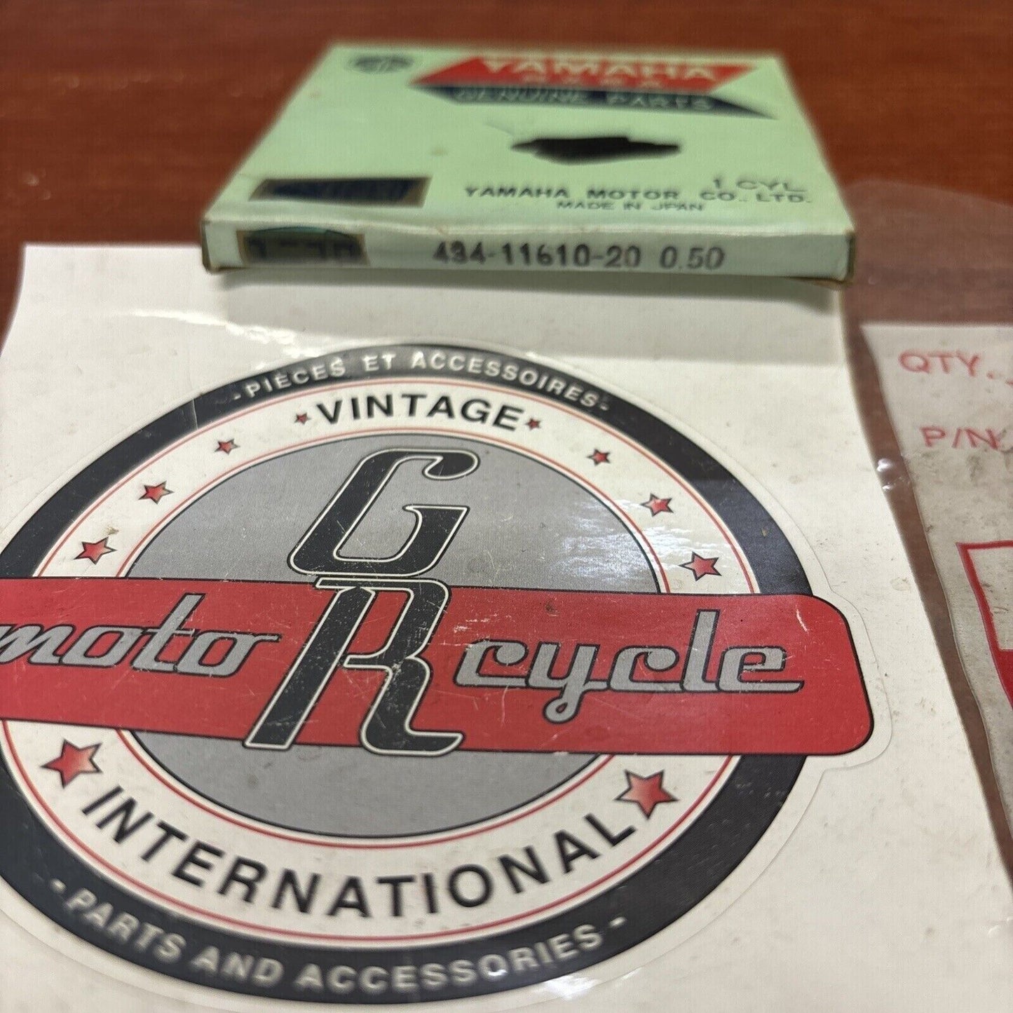 NOS Yamaha 1974 1976 1977 TY250 PISTON RING O/S 0.50 434-11610-20-00 Y174