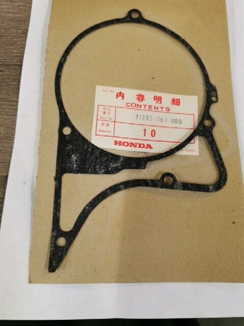 NOS HONDA MT125 1974 - 1976 GASKET L CRANKCASE COVER 11395-361-000 H100