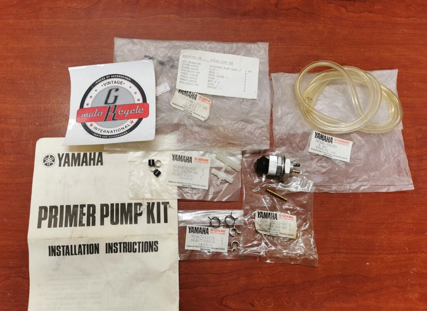 NOS Yamaha ET340 EC340 BR250 PRIMER PUMP KIT 8U0-W2431-00-00 Y88