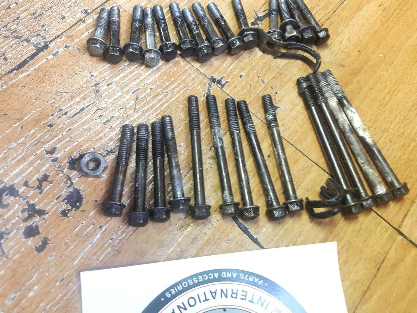 Kawasaki KLX125L 2003 crankcase and cover left right bolt hardware 2004 05 06