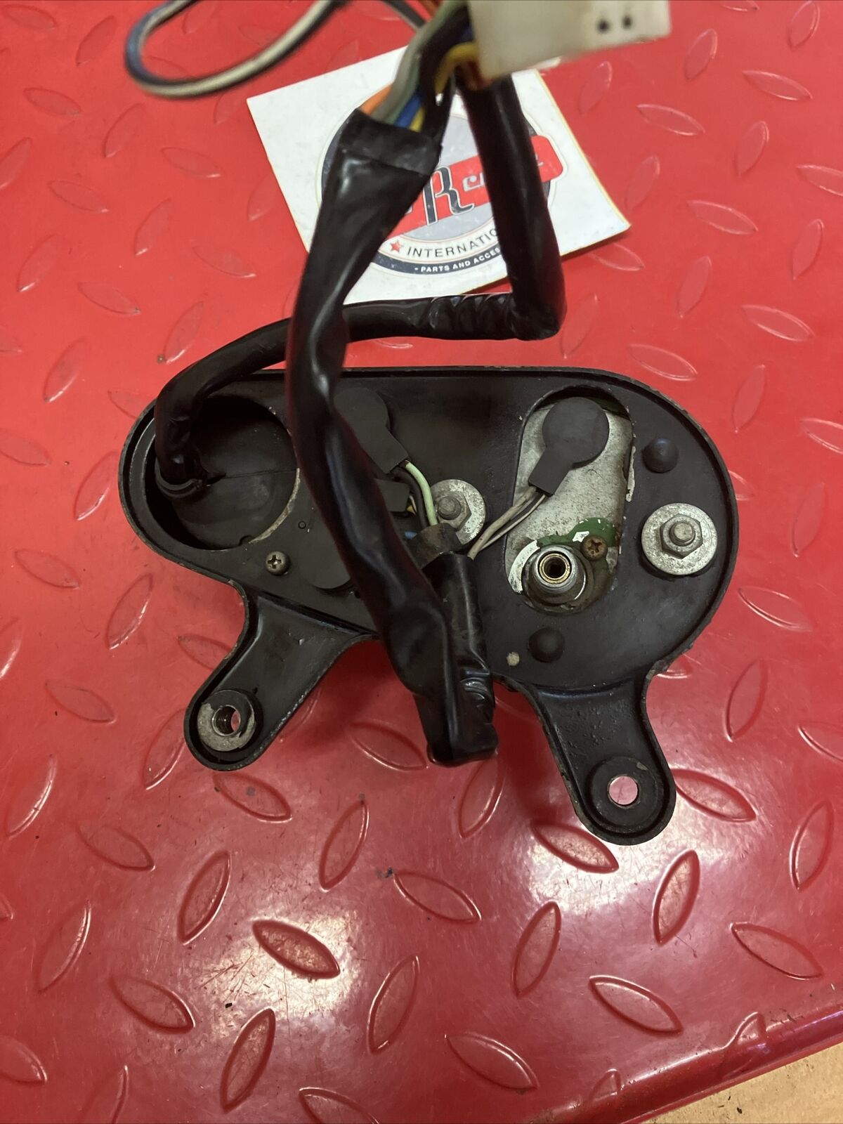 Suzuki RV90 1975 speedometer pilot lamp bracket ignition switch assembly