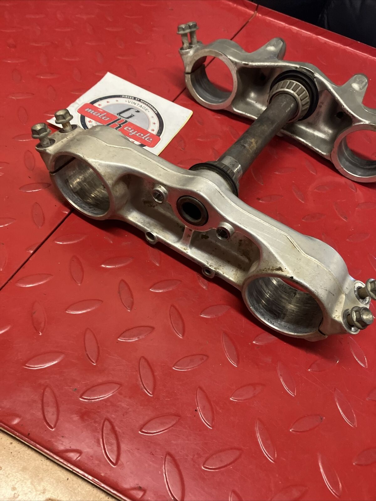 Honda CR250R 1990 Steering stem triple clamp tree top bridge 1991 CR125R 1990