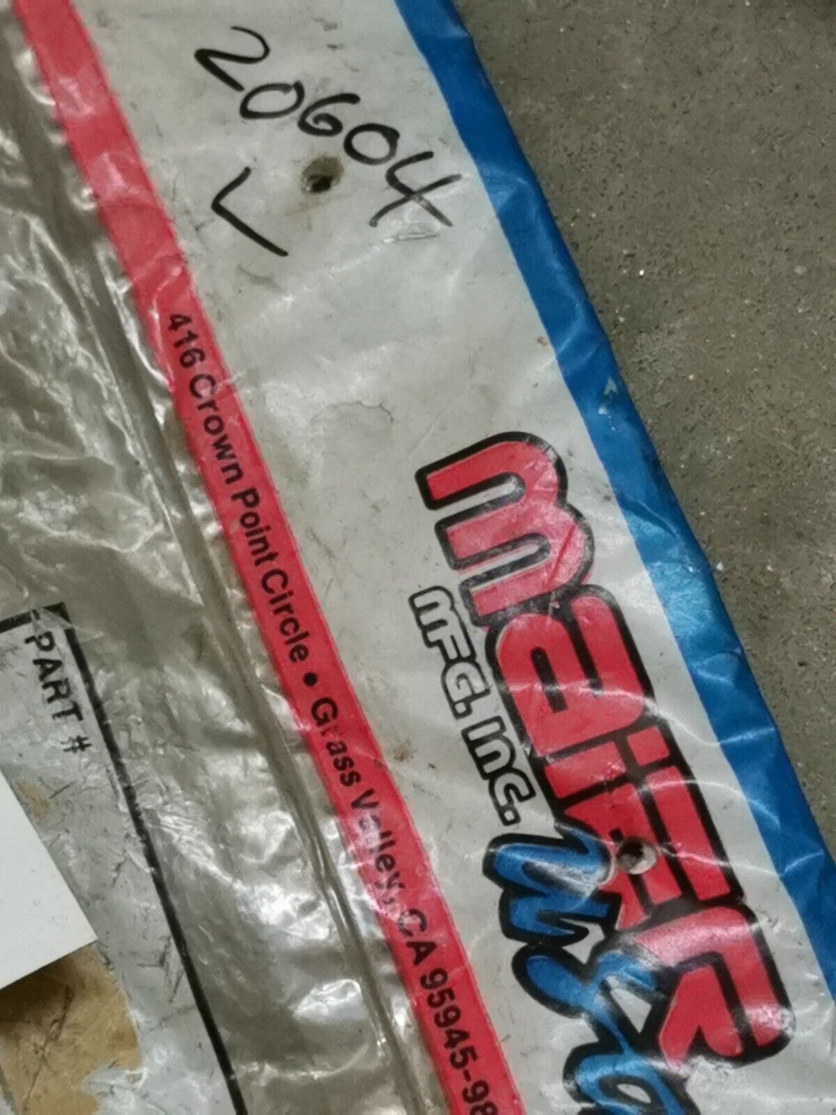 NOS Maier CR125R CR250R CR500R 1988 RIGHT SIDE COVER PANEL 20604 L J44