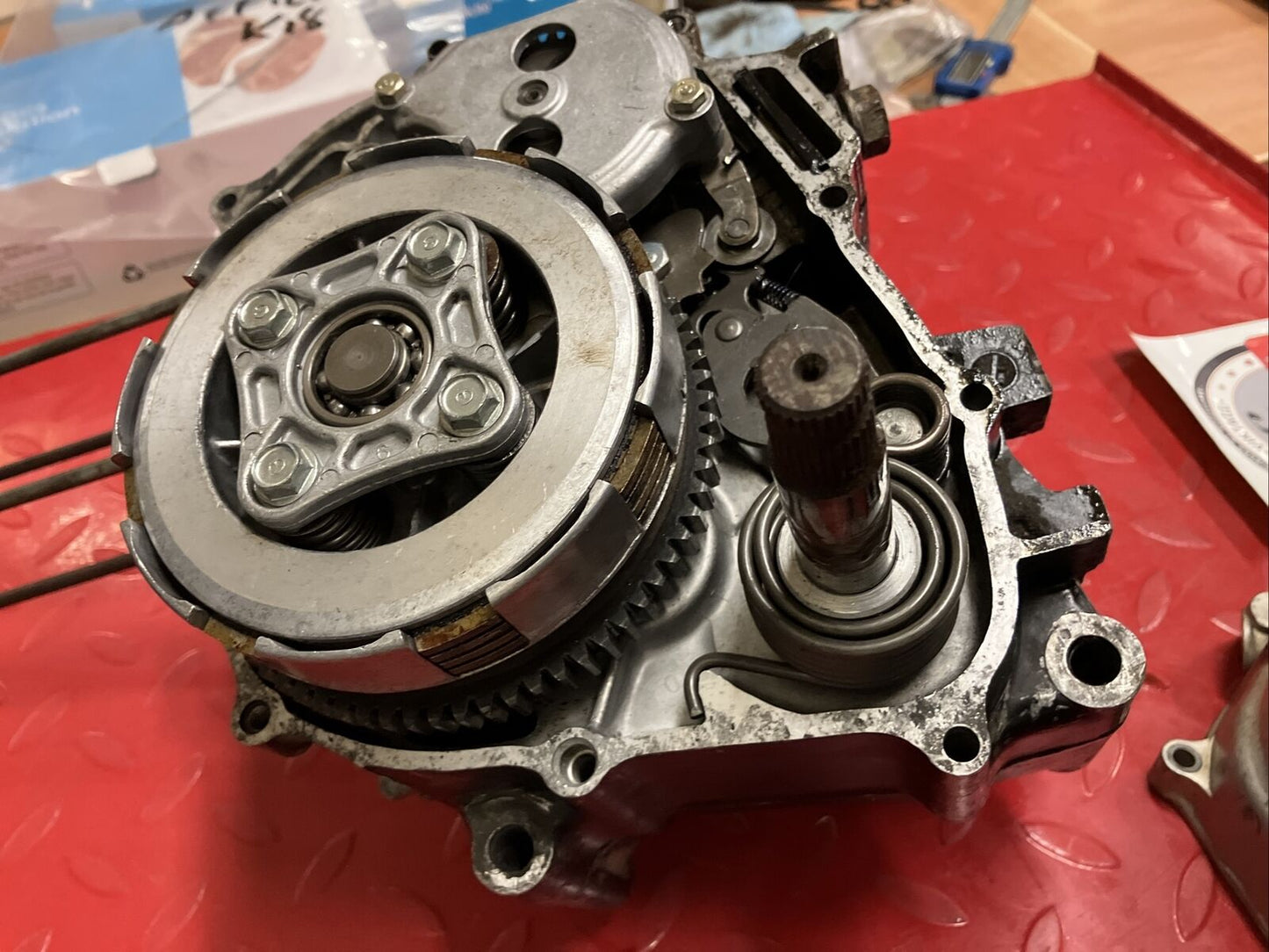 Honda XR100 1984 engine mottor bottom end crankcase crankshaft transmission