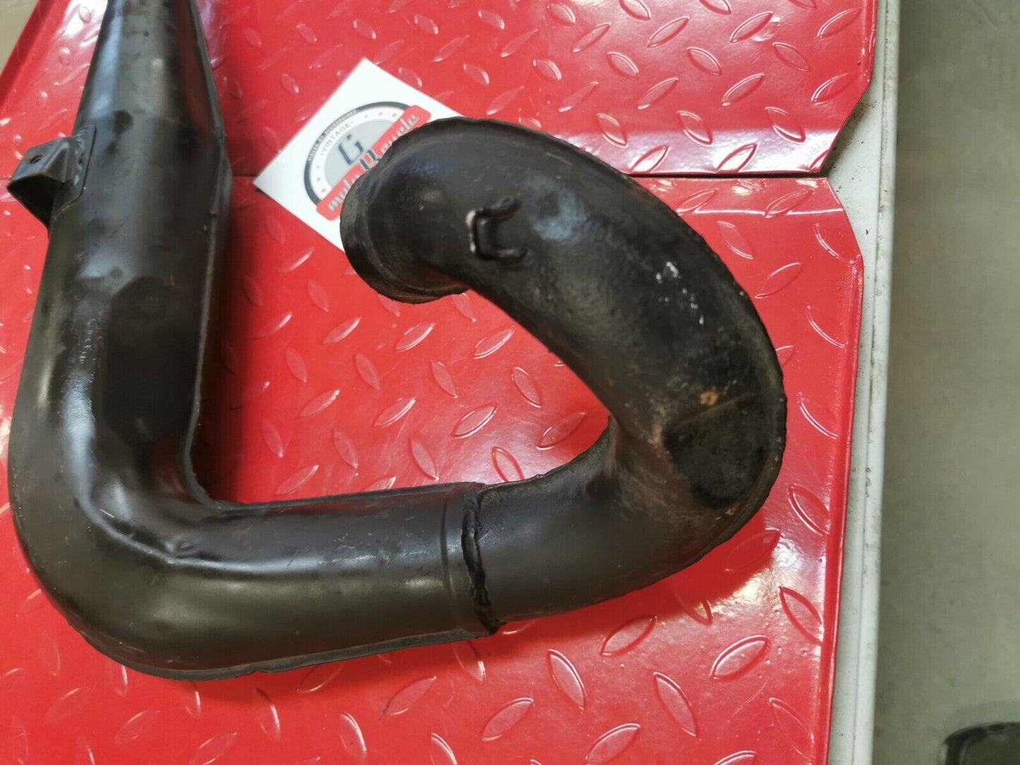 Honda CR250M 1976 exhaust pipe header expansion chamber 1975