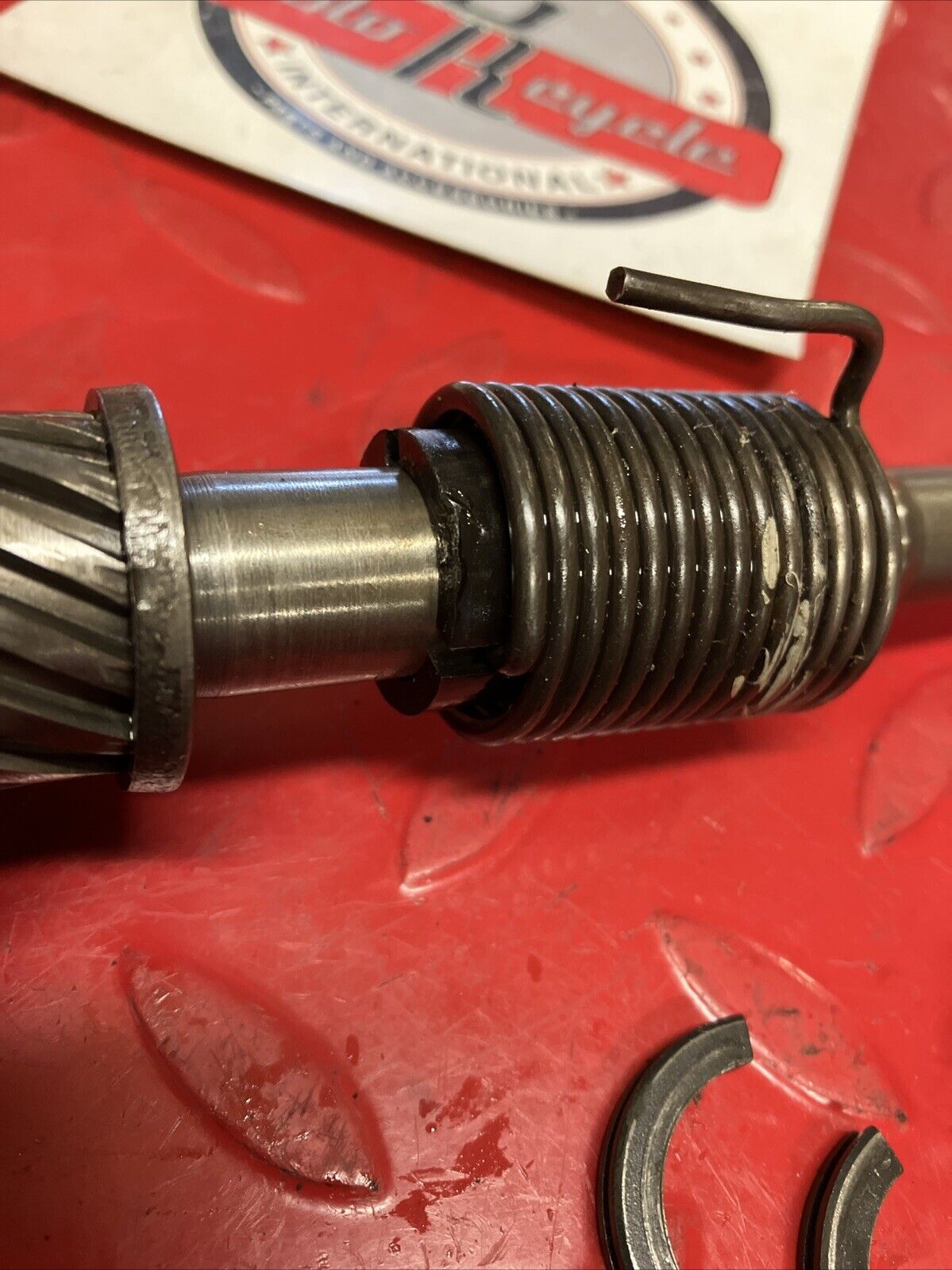 Yamaha YZ125 1983 Kickstarter Kick starter shaft spindle gear 1982 1984 1985