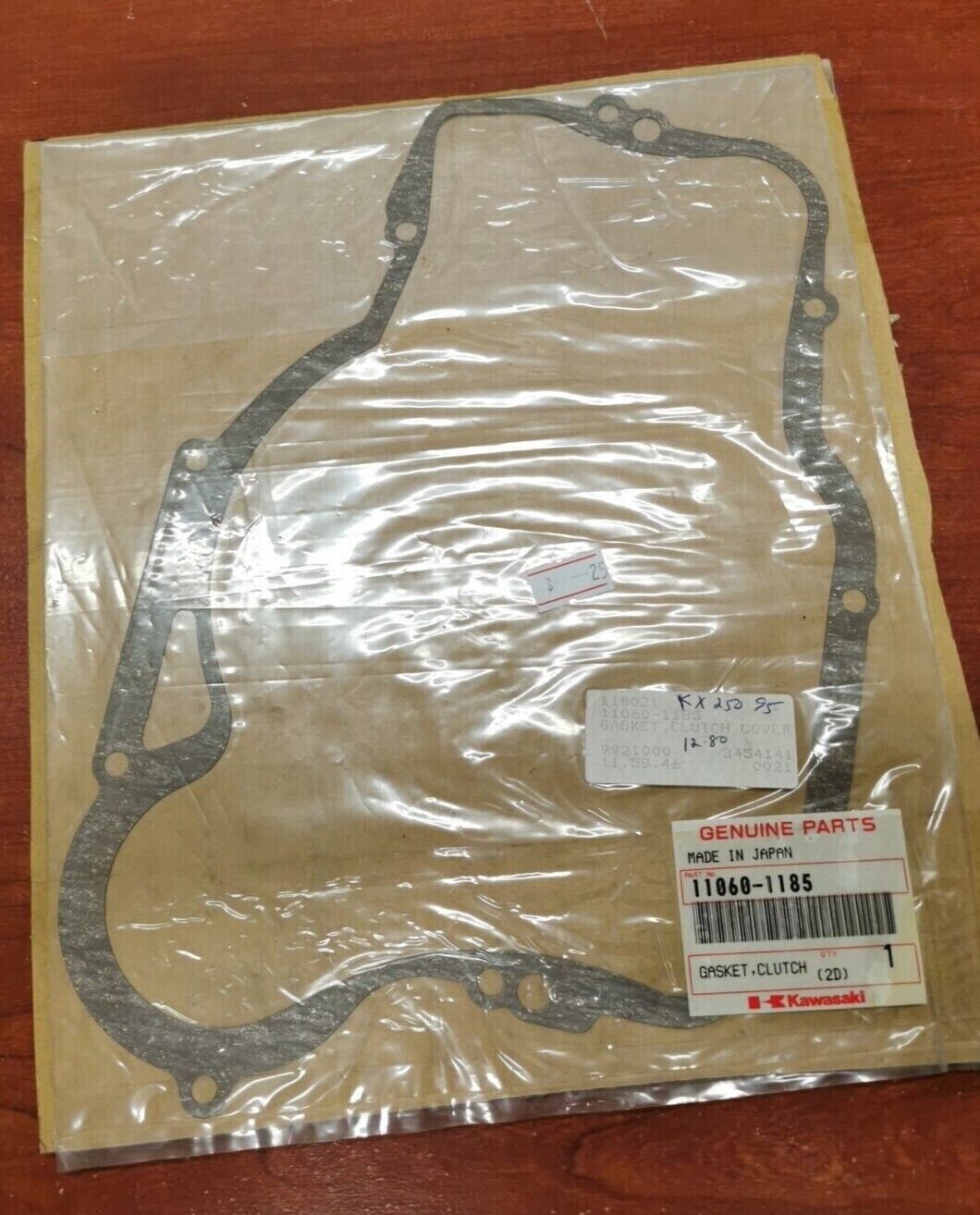 NOS Kawasaki 1992 - 1996 1998 KX250 CLUTCH COVER GASKET 11060-1185 K36