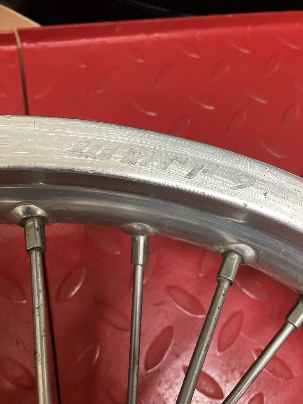 Honda CR250R 1989 WARP 9 Rear wheel back rim hub CR125R CR500R 18x2.15