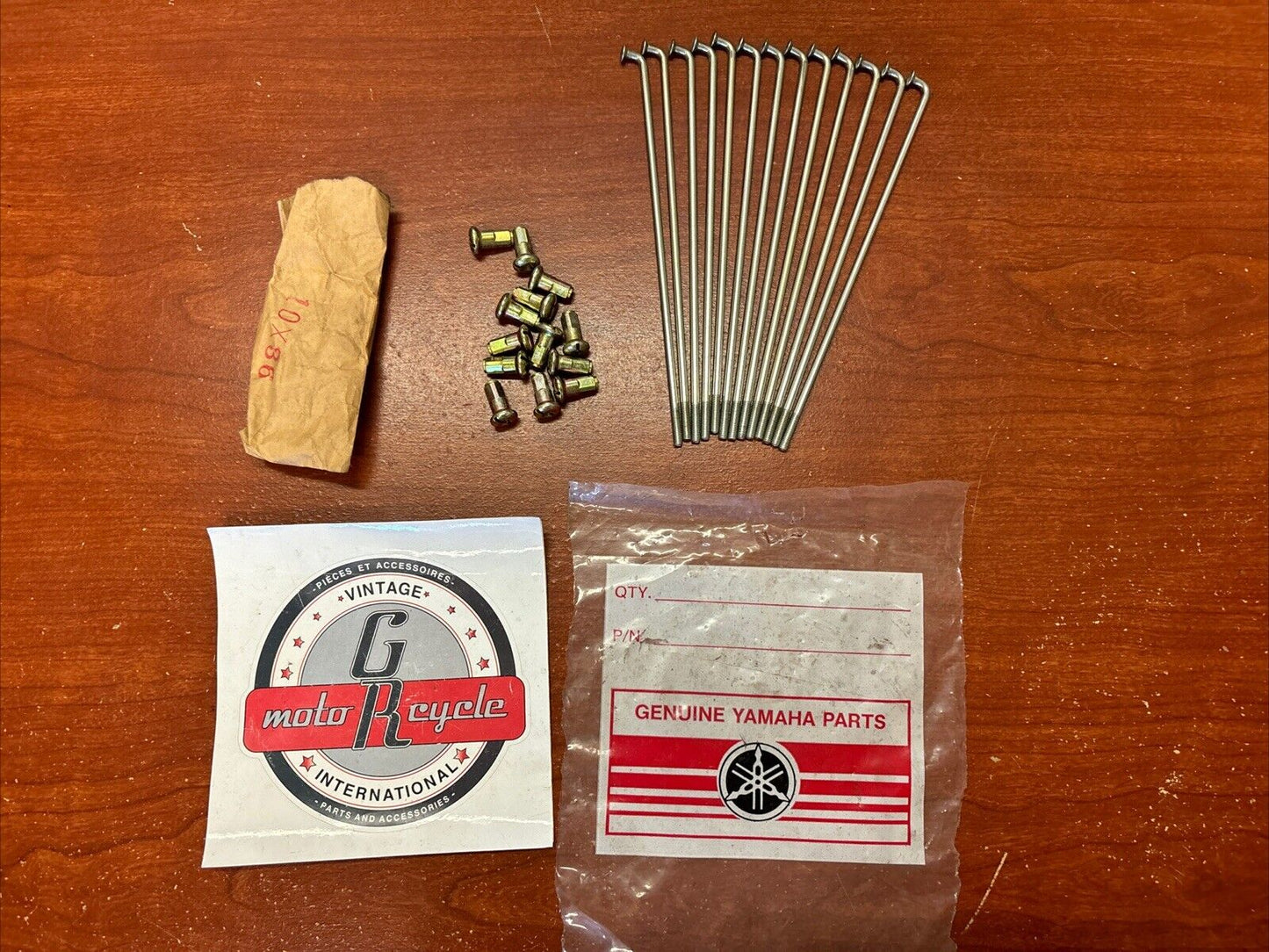 NOS Yamaha CS3 CS5 RD200 FRONT SPOKE SET INCOMPLETE 174-25104-00-00 Y181