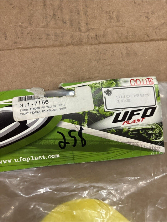 NOS UFO PLAST RM125 RM250 RM-Z250 RM-Z450 PLAST FRONT FENDER YELLOW SU03985102
