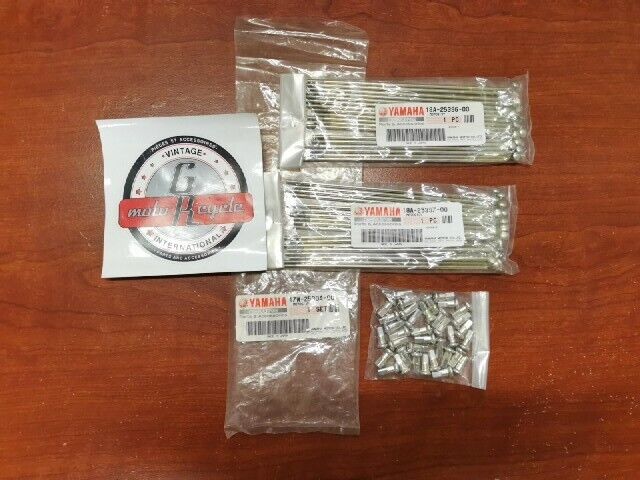 NEW NOS Yamaha DT50 COMPLETE REAR SPOKE SET QTY. 36 17W-25304-00-00 Y105