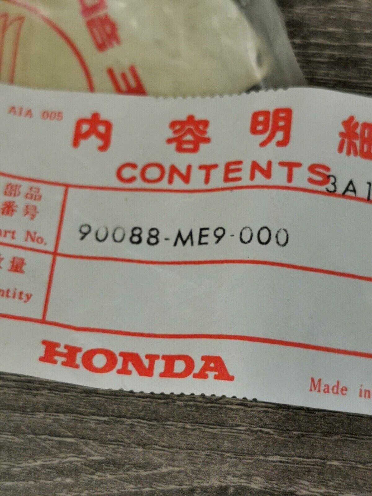 NOS HONDA VT1100CE VT750C 1984 - 1996 CAP 22MM 90088-ME9-000 H48