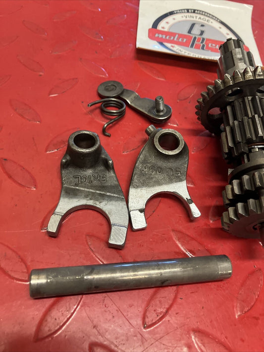 Honda XR75 1974 transmission fork drum shaft gear 1973 1975 1976