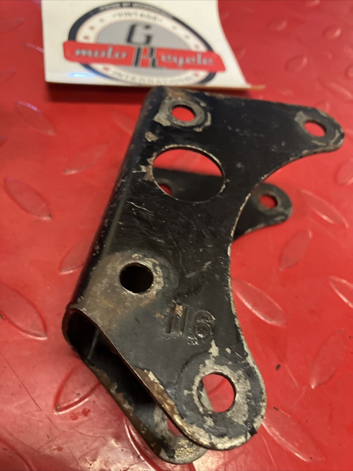 Honda XR75 1973 Front engine motor mount hanger bracket holder 1974 1975 1976 .