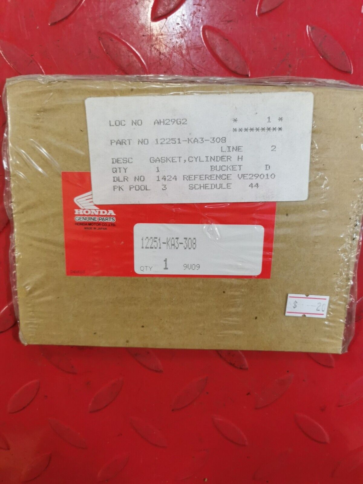 NOS Honda 1983 1984 CR125R GASKET CYLINDER HEAD 12251-KA3-308 H30