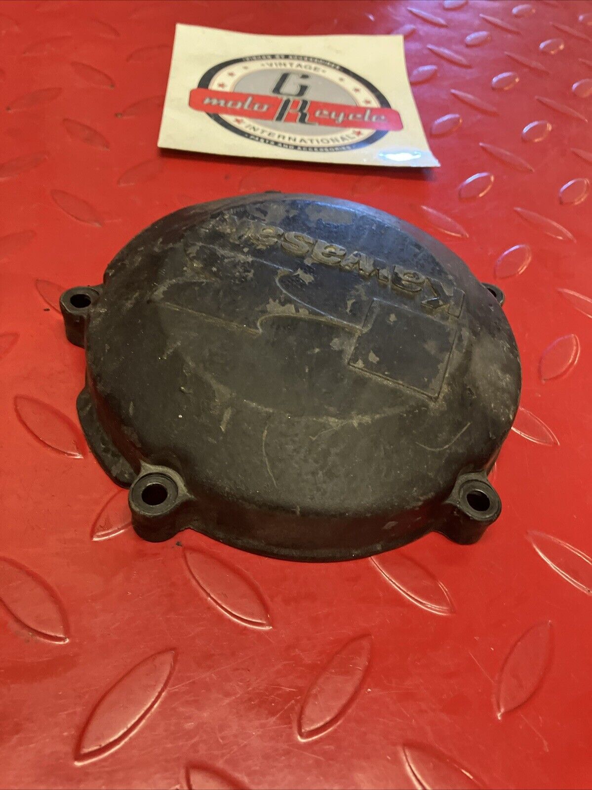 Kawasaki KX125 1987 Left crankcase stator cover