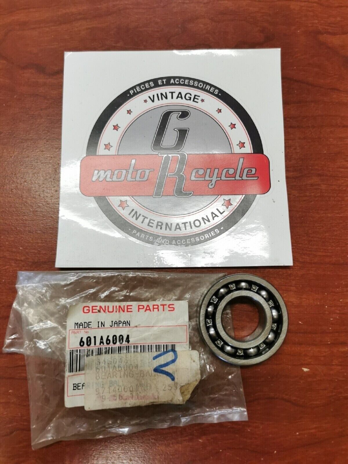 NOS Kawasaki KL650 KL600 KDX80 KX60 BALL BEARING 601A6004 K25