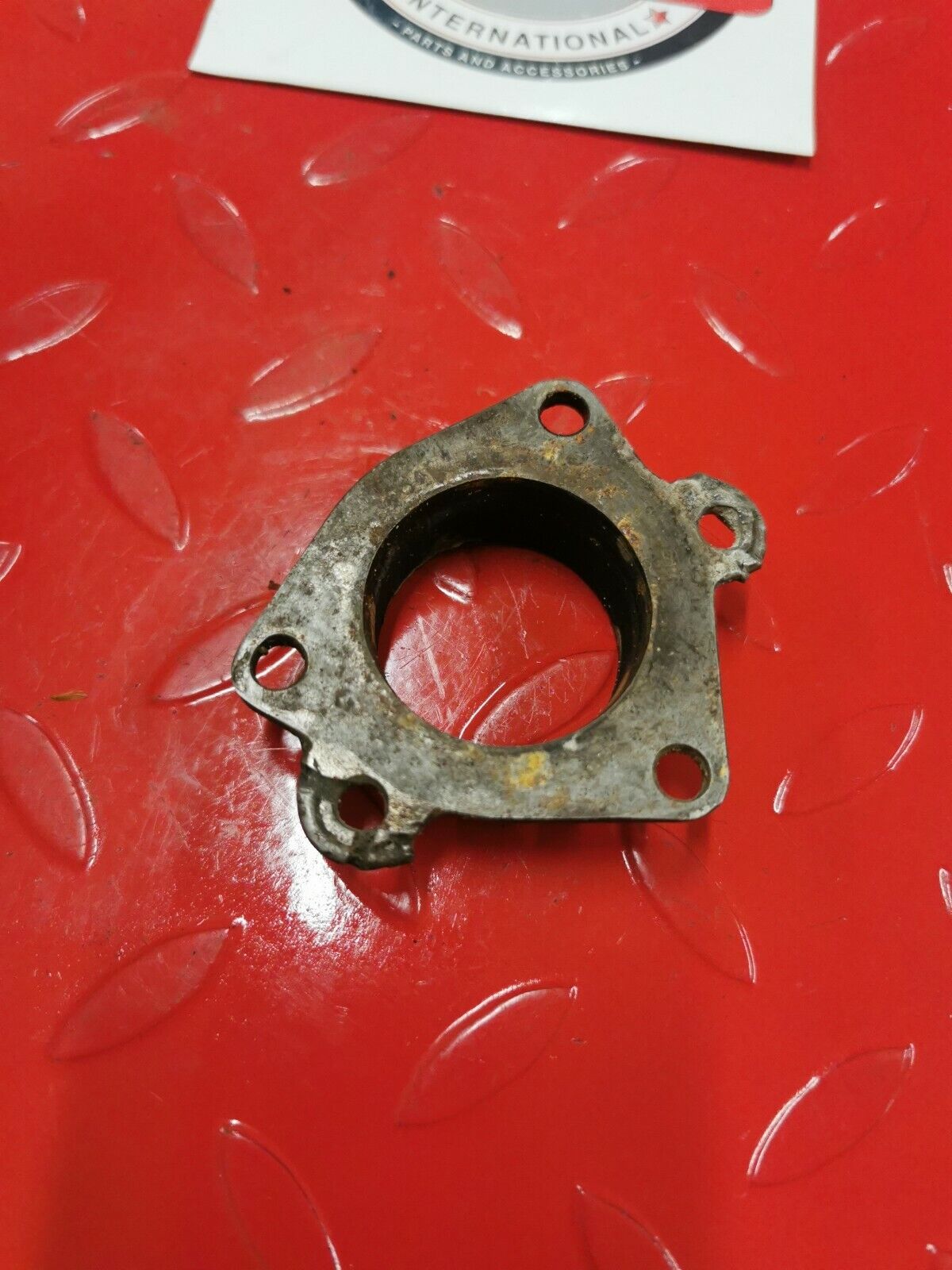 Suzuki RM125 1984 exhaust manifold pipe joint flange 1985
