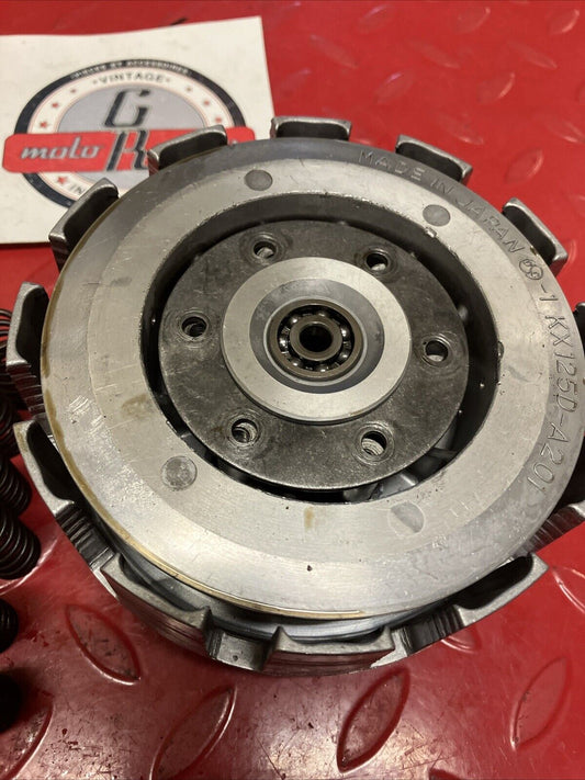 Kawasaki KDX200 1986 Clutch assembly basket hub pressure plate 1987