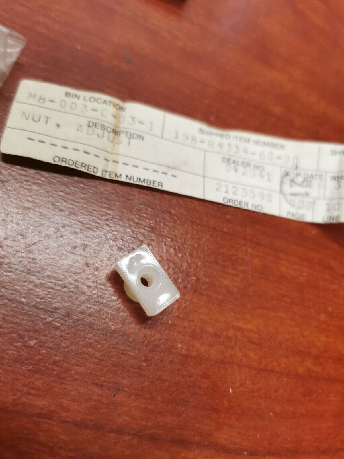 NEW NOS Yamaha ADJUSTING NUT 198-84334-60-00 Y68